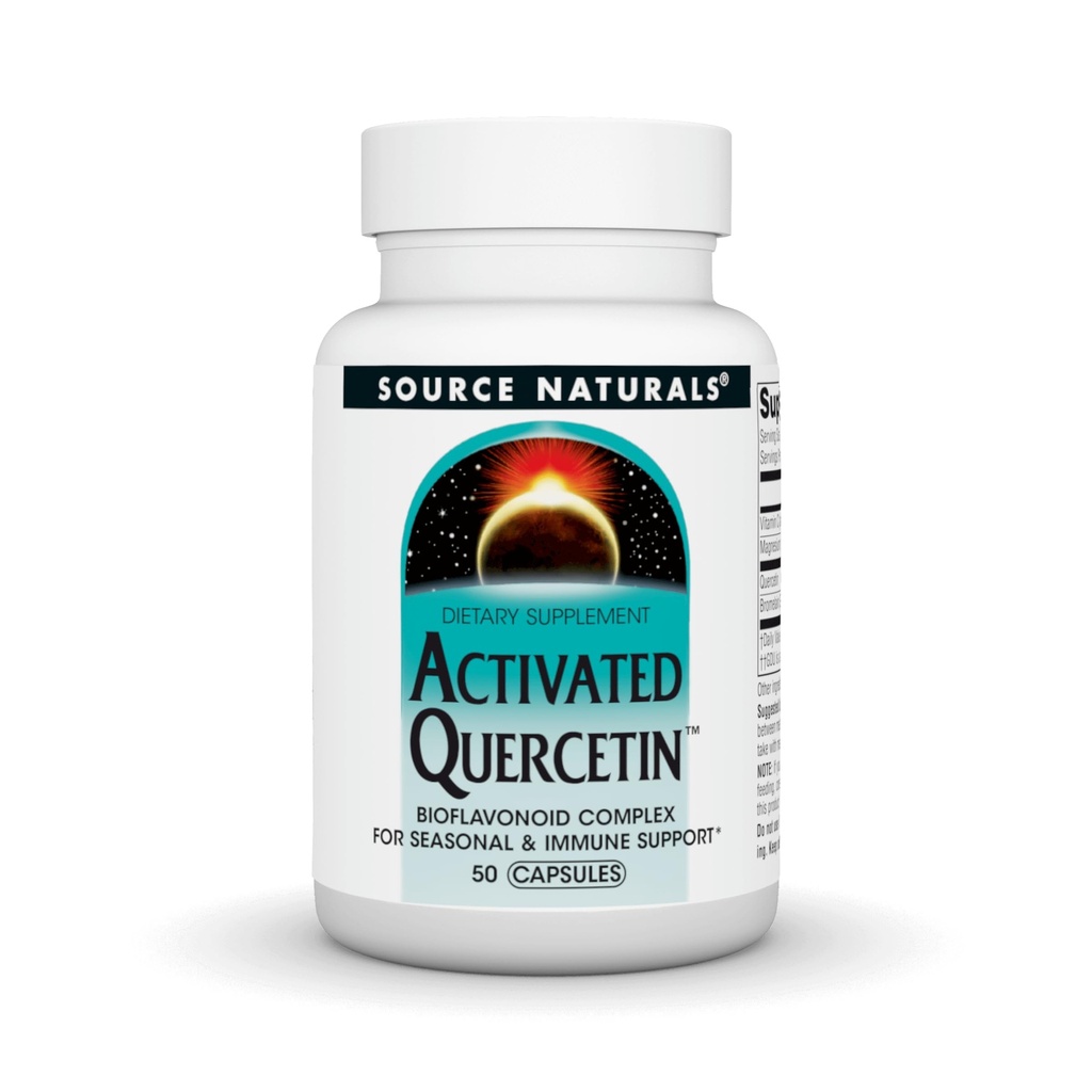 Vir Naturals Aktiviran Quercetin, Bioflavanoid Complex, za sezonsko podporo in imuno - 50 kapsul