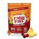 FocusFuel Energy Chews – Fruit Punch Flavor (15 Servings) – 100mg Kofein + L-Theanine + B12, Magnezij – Boost Focus & Energy – Brez Crash ali Jitters