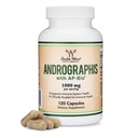 Andrographis Kapsule Max andrographides - 1000 mg Serving Size (120 kapsul) z AP-Bio (Patented Andrographis Paniculata Extract) - klinično raziskano za imunski sistem zdravje z dvojnim lesom