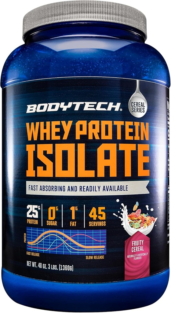 BODYTECH Whey Protein Isolate Powder - Sadno žito (3 lbs./46 Servis)