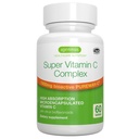 Igennus Visoka absorpcija Super Vitamin C, Čista nalepka Pureway-C 1000mg, Vegan Vitamin C z bioflavonoidi, 60 Servingi, 24-urno delovanje, Imunsko zdravje, energija, srce in možgani