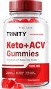 Rize laboratoriji - Trinity Keto+ACV Gummies za napredno hujšanje, Vse naravne Apple Cider Vinegar dodatek, 500 mg (60 Gummies)