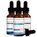 Odobreno Science® MCT Oil - Pure Medium-Chain Triglicerid (MCT) Olje, pridobljeno iz kokosovih orehov s kaprilno kislino (C8) in kaprinsko kislino (C10) - Vegan, 60 ml - pakiranje po 3