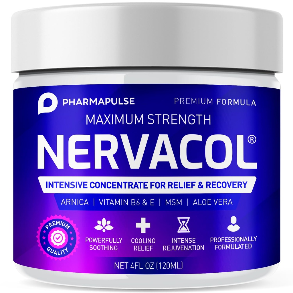 Pharmapulse Neuropatia Živčna terapija in Relief krema - Največja moč Relief krema za stopala, roke, noge, prsti vključuje alfa lipoična kislina, Arnica, vitamin B6, Aloe Vera, MSM - učinkovito pomirjujoče 4oz