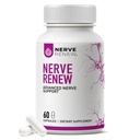 NERVE Renew Advanced Nerve Support - 300mg Stabilizirana R-Alpha Lipoic Acid, Vitamin B Complex, Benfotiamin, Zelišča za hitro delovanje podporo