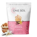 One Sol Lean Plant Protein Powder, Pea & Brown Rice Protein, Low Carb, Vegan prijazno - Gluten, Laktoza, & Soy Free - Brez dodanega sladkorja, Non-GMO, Čista prehrana, Brez napihnjenosti (Vanilla Caramel Cupcake)