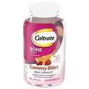 Caltrate Gummy Bites 500 mg Kalcij in vitamin D dodatek, Črna češnja, Jagoda, Orange - 100 Število