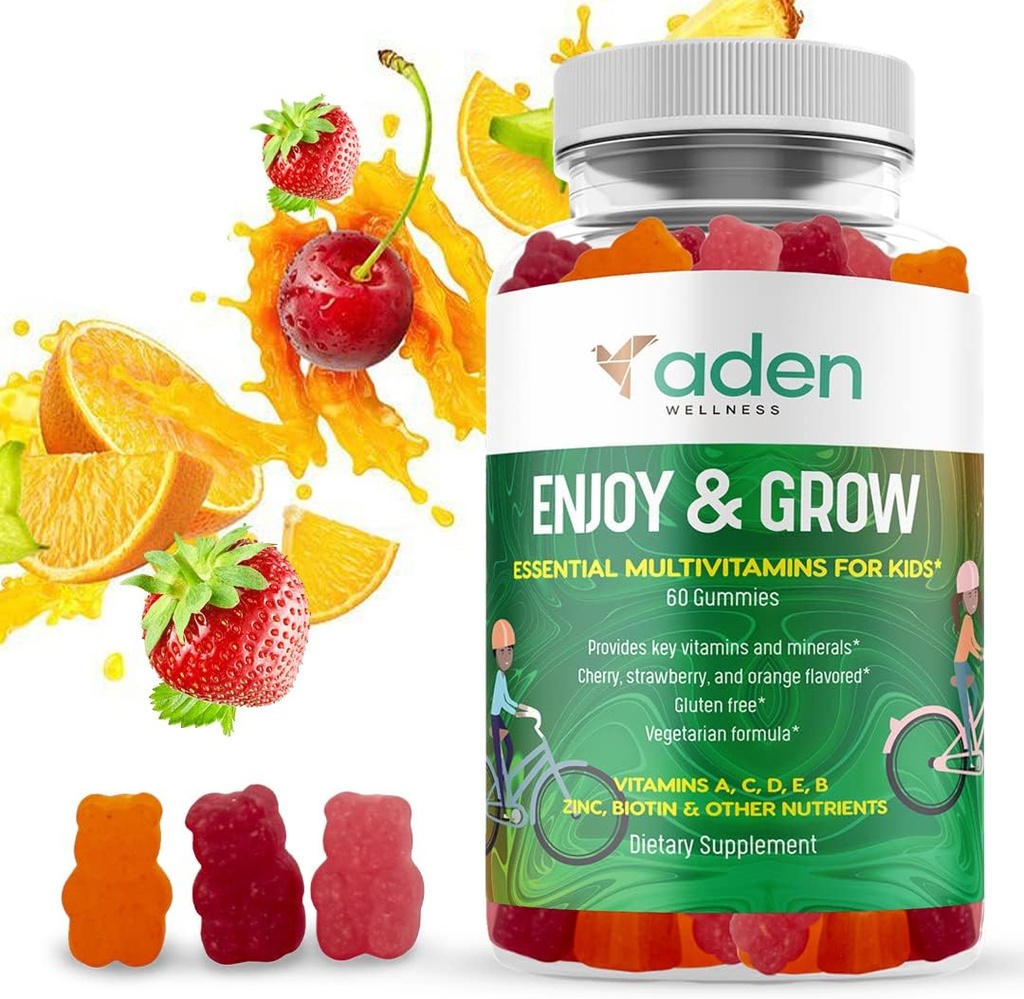Multi B vitamini za otroke - z B-kompleksom B6 B12 B9 (Folate) B7 (Biotin) B5 (pantotenska kislina), A, C, D, E, cink, jod, inozitol – energija, živčni sistem, podpora imuniteti