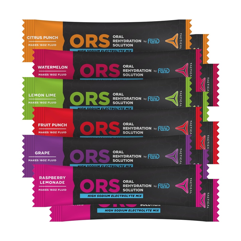Tekočina taktična - ORS Extreme dehidracija Elektroliti, 6-Flavor Variety Pack 