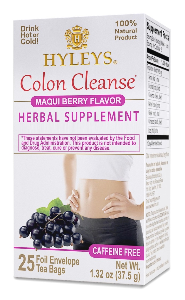 Hyleys Colon Clease Tea Maki Berry Flavor - 25 čajne vrečke (1 pakiranje)