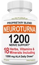 Nevropatija podpora dodatek s 1200 mg Pure Alpha lipoična kislina - Največja moč živec Formula za utrjevanje živcev v prstih, rokah, prstih in nogah - najboljša naravna podpora za lajšanje živcev - 180 kapsul