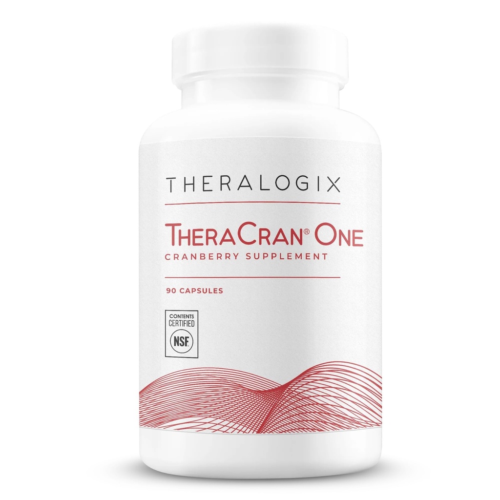 Theralogix TheraCran One Cranberry Kapsule - 90-dnevna zaloga - dodatek za moške in ženske - za podporo Zdravje sečilnega trakta* - 36mg Topni PAC na kapsulo - NSF Certified, 90 Število (paket po 1)