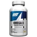 GAT SPORT Omega-3 ribje olje, visoka jakost EPA, DHA, možgani, GLP1 podpora, 90 softgels
