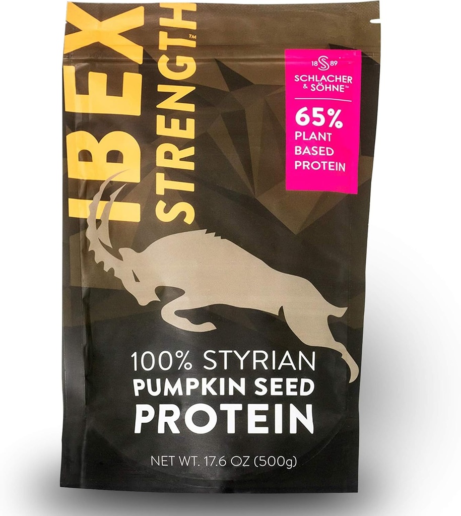 Schlacher & Söhne Štajerski Bučni semenski proteini v prahu: 100% Čisti, Rastlinski proteini, Brez GSO, Gluten, Vegan, Brez dodatkov, Boostov imunski sistem, Izboljša prebavljanje, Izdelano v Avstriji 17.6 OZ