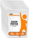 BulkSupplements.com Kazein Protein Powder - Micellar Kazein Powder, počasno prebavljanje beljakovin - Unflavored & Gluten Free, 30g na serviranje, 1kg (2,2 lbs) (Pack of 5)