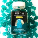 Reposé Binight Melatonin Gummies 3mg na strežbo, 30 dnevna steklenica (60 Gummy Bears) - Žvečljivi spanje dodatek za odrasle - nenavadna oblikovanje naravni pomoč za spanje