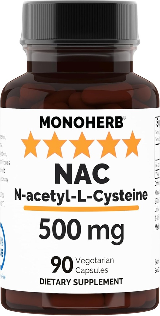 N-acetil-L-Cysteine - NAC - 500 mg - 90 Veg kapsul