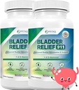 Bladder Relief 911 Razstrupljanje Moč - za moške in ženske zagotavlja podporo Bladder, 60 Veggie kapsule - 2 pakiranji
