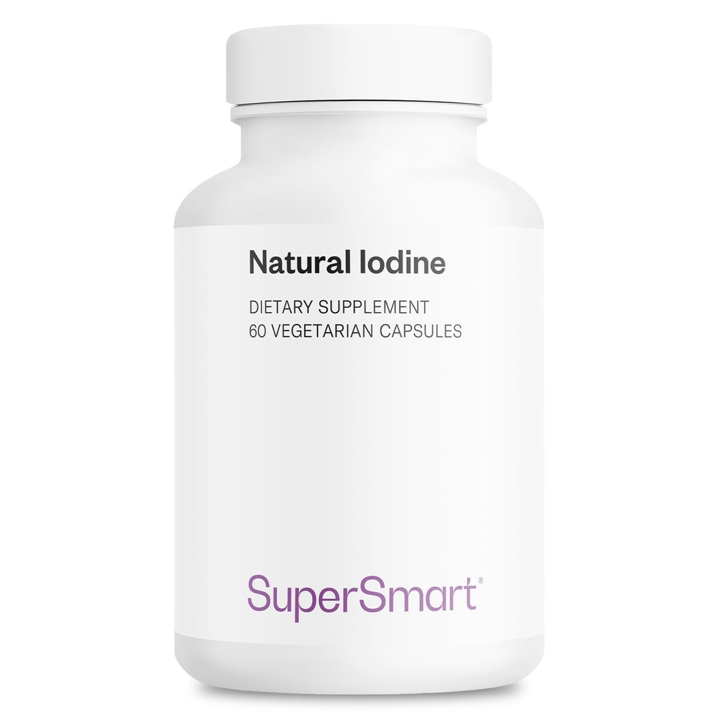 SuperSmart - naravni jod 1000 mg na dan (Pateted & Visoka moč) - Pure Sea Kelp Jod Supplement - 650 ppm joda 