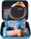 Elonbo kovček za nebulator nadomestnih delov kompleti / Astma Inhaler / Inhaler Spacer maske / Nebulator Tubing Mothorer pribor nadomestni komplet, ročni Inhaler Nebulizer vrečko (samo primer)