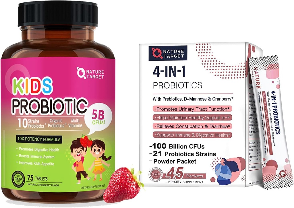 CILJ NATURE Probiotiki za ženske + otroci probiotik žvečljivi