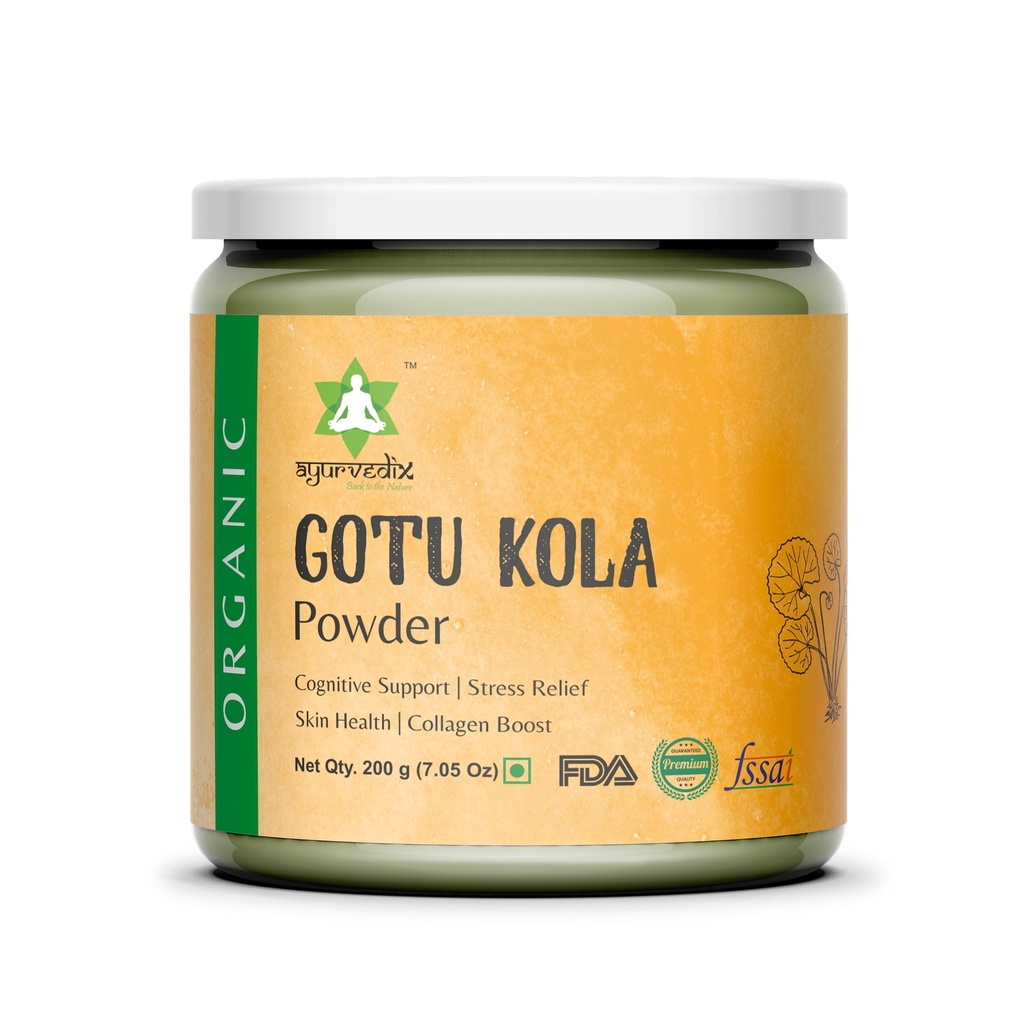Organski Gotu Kola Powder - Zeliščni dodatki Pospešuje Imuniteto & Sup0ports Prebava 
