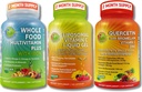 Imunski, energijski in celoviti multi-sistemska podpora Trio - Liposomski vitamin C 1100mg Tekoči gel + Quercetin z bromelainom, cinkom in vitaminom C + dnevnim multivitaminom z železom – ne-GMO, čista nalepka