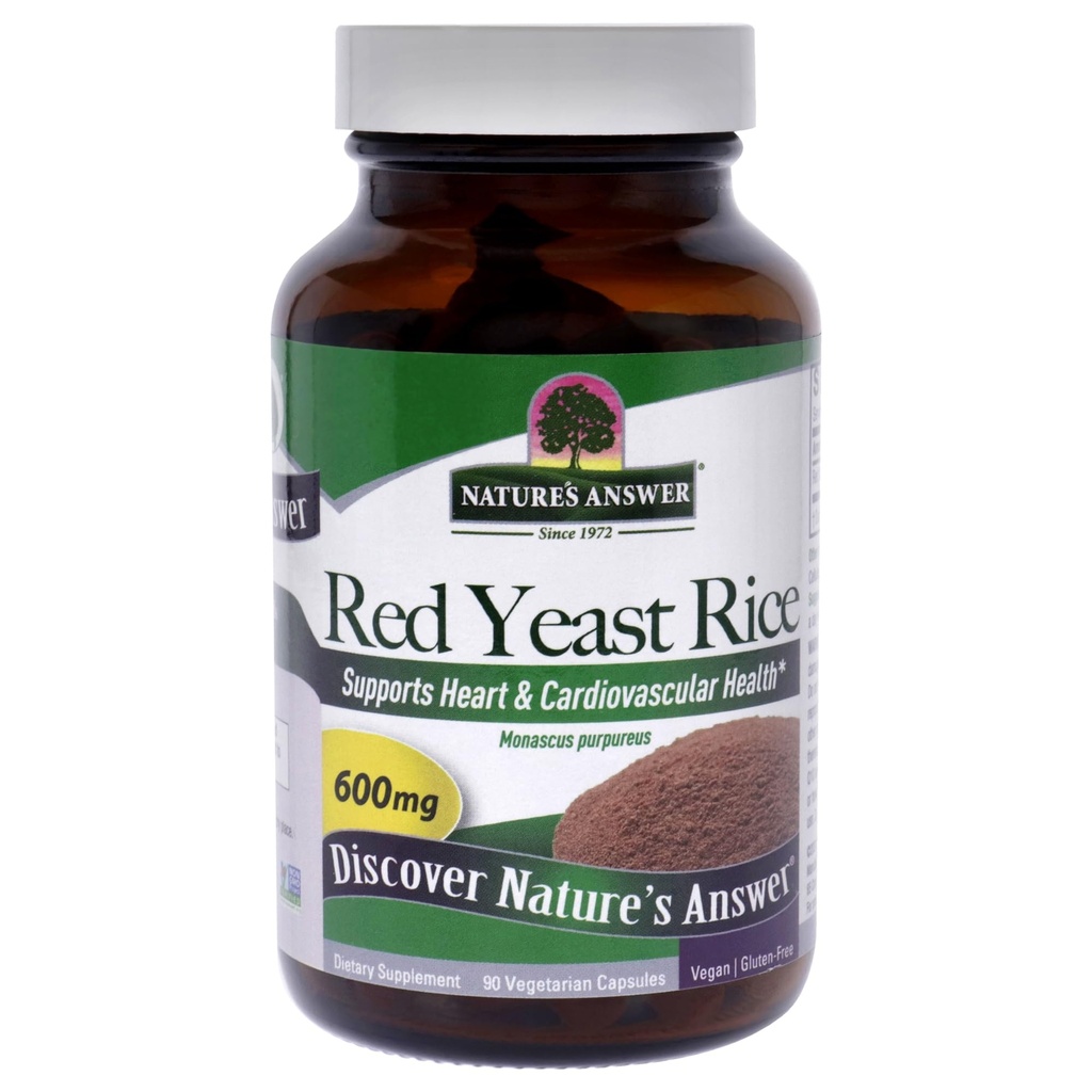 Naravni odgovor Red Yeast riž Zeliščni dodatek vegetarijanske kapsule, 90-Count 