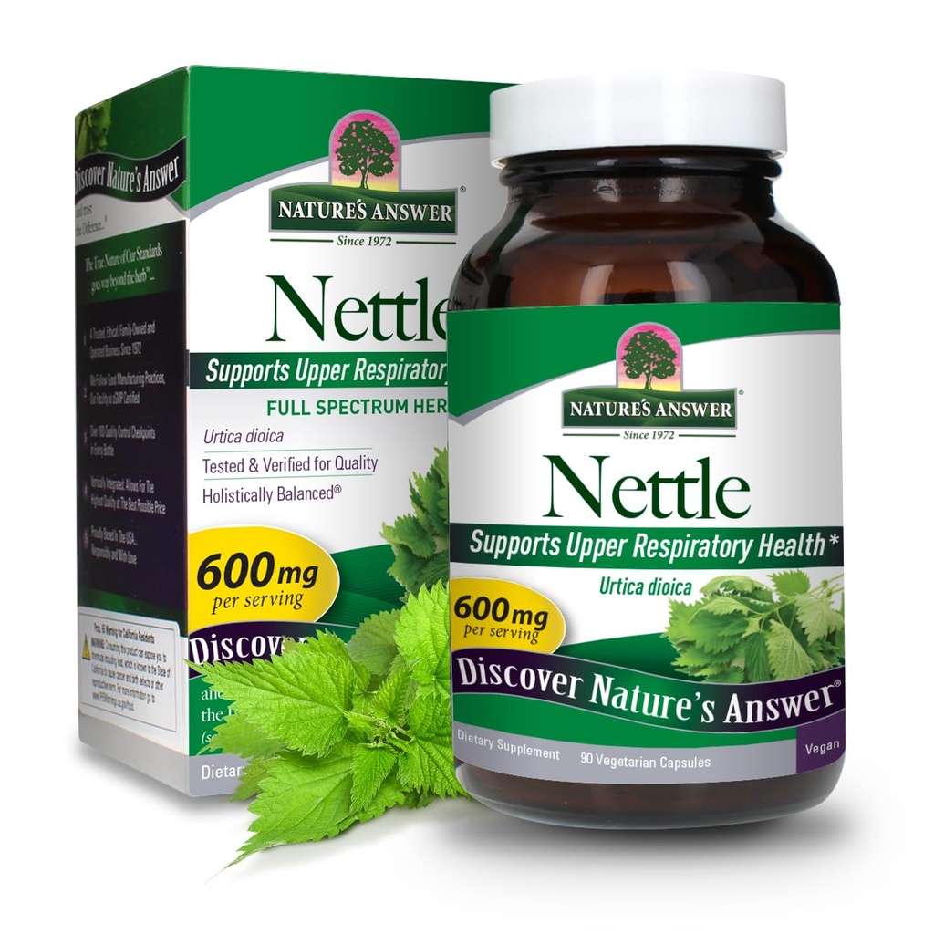 Narava je odgovor Nettle Leaf Vegan Kapsule 90 Count 