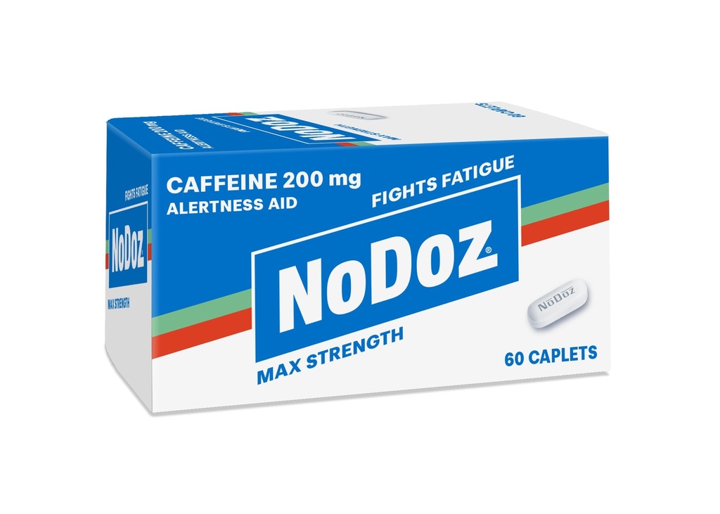 NoDoz 200mg Kofeinske tablete Največja moč, 60 Kapleti skupaj