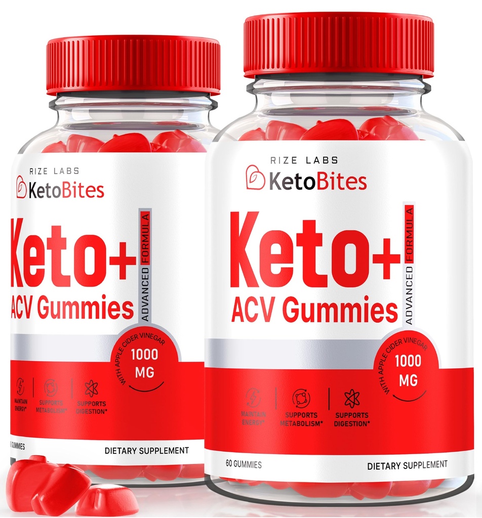 Rize laboratoriji - Keto Bites ACV Gummies za napredno hujšanje, vse naravne Apple Cider Vinegar dodatek (120 Gummies)