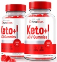 Rize laboratoriji - Keto Bites ACV Gummies za napredno hujšanje, vse naravne Apple Cider Vinegar dodatek (120 Gummies)