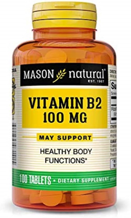 Mason Vitamini Mason Natural B2 100 mg Tablete, 100 Število