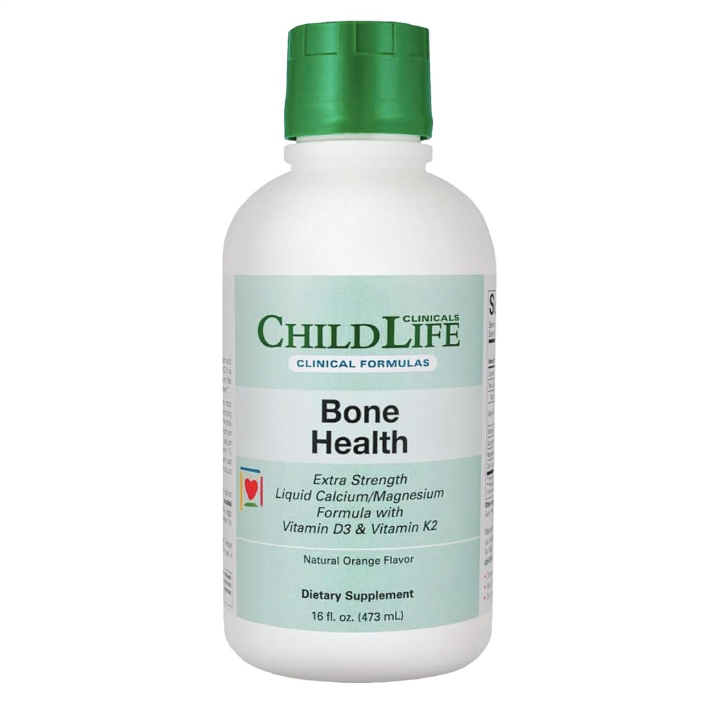 CHILDLIFE ESSENTIALS Klinično zdravje kosti - Baby Tekoči kalcij, otroci Kalcij Tekoči w/ Magnezij, cink, vitamin D3, za dojenčke 6 mesecev & Up, malčki, otroci - Orange Flavor, 16 fl oz (1 pakiranje)