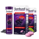 Sambucol Črna Bezgove tablete z vitaminom C in cinkom - Imunska podpora dodatek, Črna Bezgove jagode z cinkom in vitamin C šumeče tablete, visoke antioksidanti, pijača fizzies- 30 Število