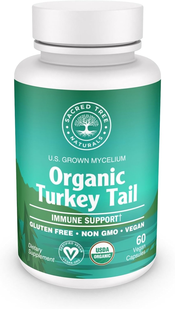 Kapsule iz gob, ki niso iz GMO - Imunska podpora, Antioksidant bogat, naravna prebavna zdravstvena pomoč, Veganske in ne- GMO kapsule iz gob za Wellness & Vitality - 60 kapsul (30 strežnikov)