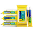 Priprava H Hemorrhoid Obrišite z Witch Hazel, 192 Ct Plus Priprava H Hemorrhoid Symptom zdravljenje krema, 2 Tubes x 1,8 oz, Obrišite Plus zdravljenje za boljšo pomoč, Hemorhoid Care Bundle