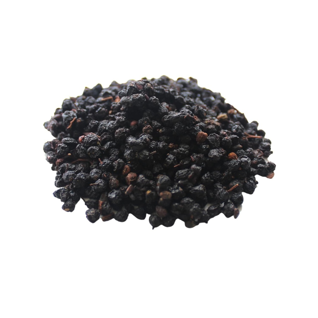 Posušene cele bezgove jagode Certified Organic Bezgove jagode Sambucus Nigra Non-Irradiated Non-GMO Naredite svoj bezgov sirup