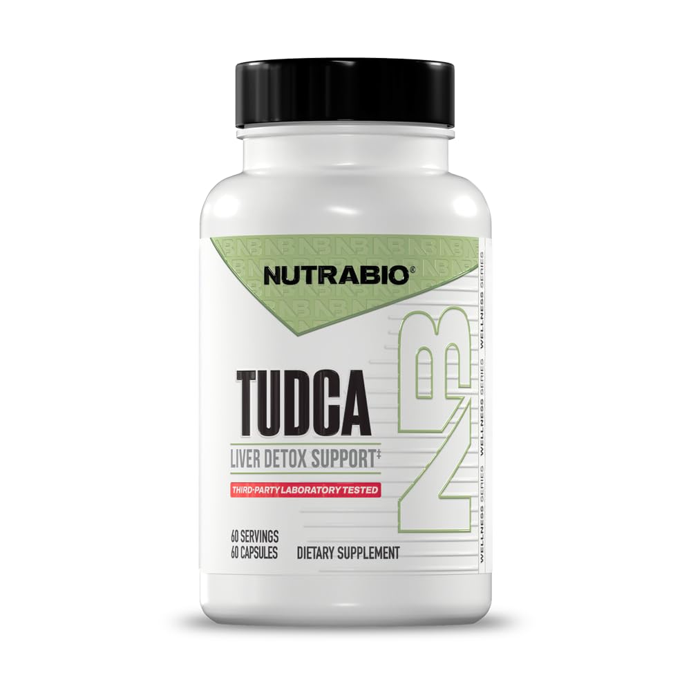 Brez obvez za NutraBio - Tudca Supplement, 60 Kapsule – Pomoč za zdravje jeter, razstrupljanje in splošno dobro počutje