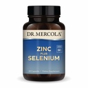 Dr. Mercola Cinc Plus Selen - Mineralna mešanica dodatek - za imuno, možgani in dihala podporo - Vsebuje cinkov glicinat kelat in baker - GSO-free & Gluten-free - 30 kapsul (30 serving)