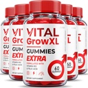 (5 Pack) Vital Grow XL Gummies - Največja moč Formula - Vial Grow XL Extreme Strength Formula, Vital Grow XL Reviews, Skupna dnevna zdravstvena podpora 1000mg Maksimalna wellness dodatek (300 Gummies)