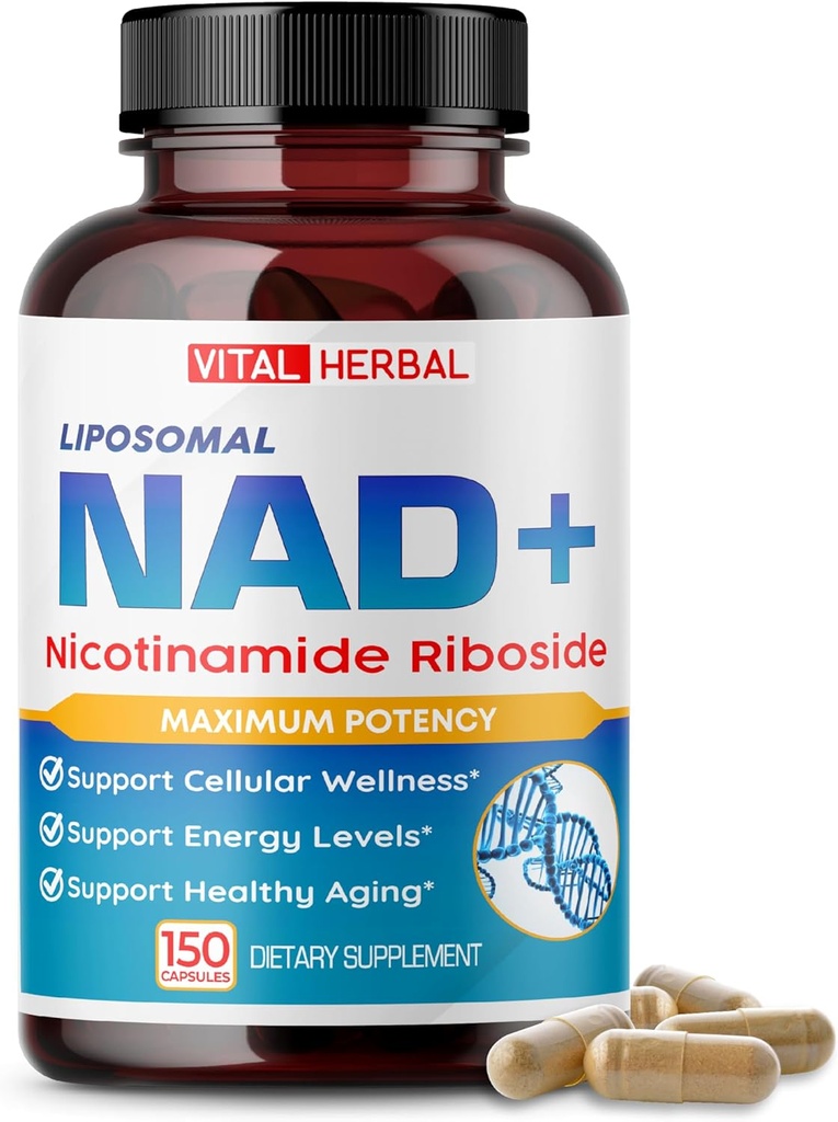 Liposomski Nikotinamid Riboside Complex – NR z Resveratrolom, Quercetin & More – 150 kapsul – Izdelano v ZDA