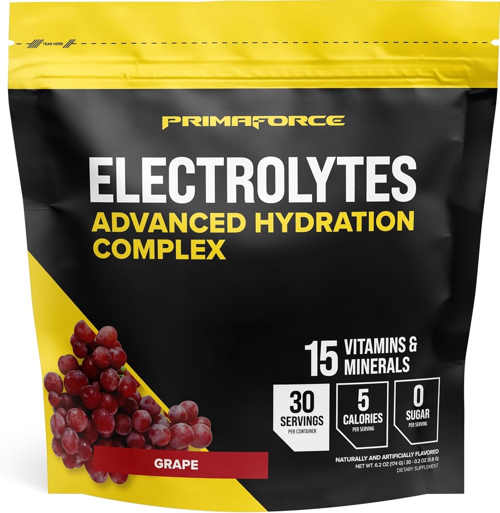 Primaforce Elektroliti Advanced Hydration Complex Packets (30 strežnikov) (Grape)