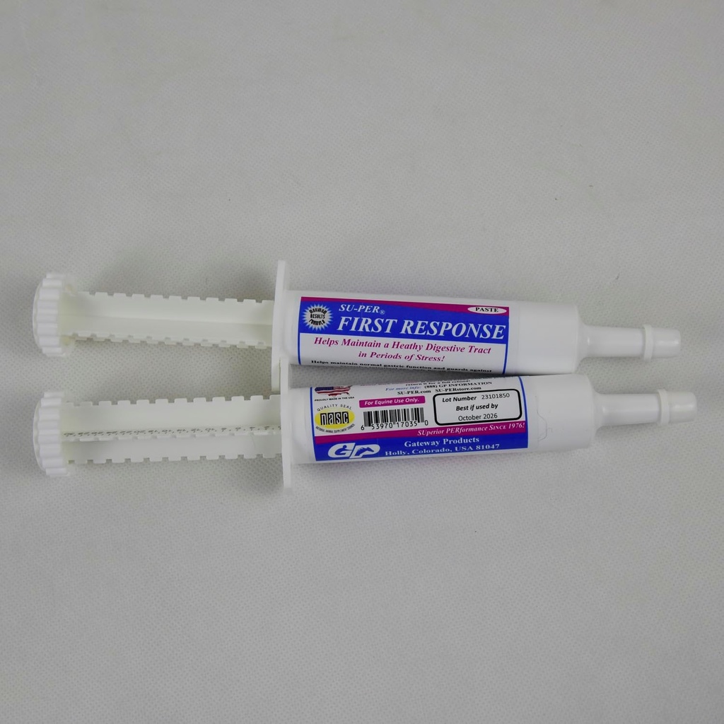 SU-PER Prvi odziv Equine Prebiotiki Paste - Prebava konj dopolnilo za zdravo prebavni trakt - Prebiotiki, B Vitamini & Prebavne encimi - 80CC, (2 paket)
