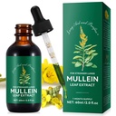 Mullein Leaf Extract kapljice-Organic Liquid Mullein Extract dodatek za pljuča zdravje - Vegan, brez dodatkovBronchial čiščenje za zdravstveno podporo