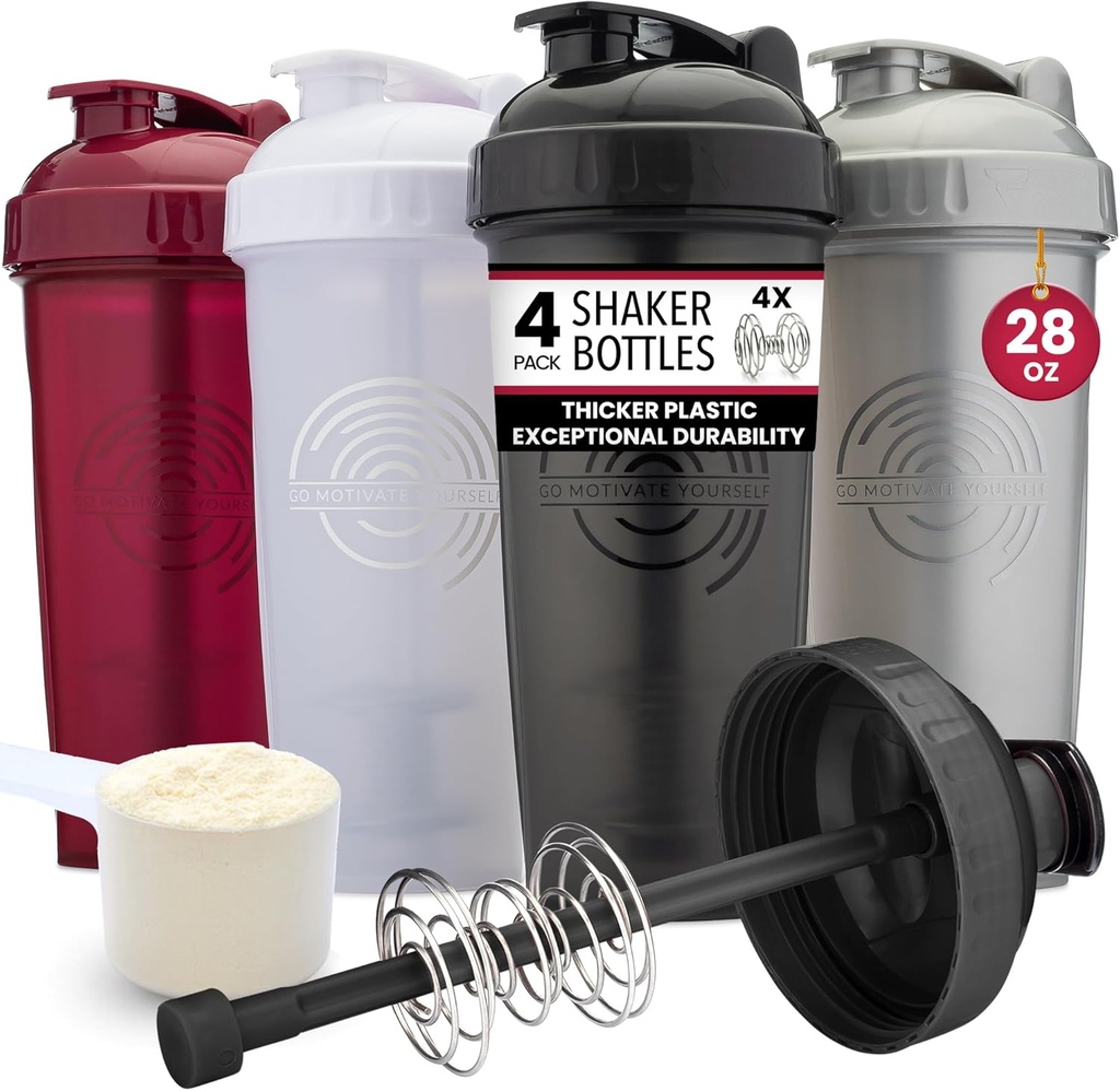 GOMOYO [4-Pack] 28-Ounce Shaker steklenica 