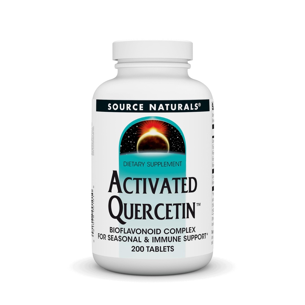 Vir Naturals Aktiviran Quercetin - Rastlinsko-Derived Bioflavonoid Complex - Sezonska in Imunska obramba* - 200 Vegetarin Prijazne tablete