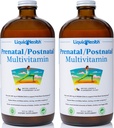 LIKVIDHEALTH PRENATAL/Postnatal Multivitamin za tekoče ženske z realnim folatom - Pre & postnatal Vitamini za pred, Med, Po nosečnosti - Izdelano v ZDA, Vegan, Sugar-free, Non-GMO (2 Pack)