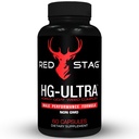 Red Stag Testosteron Booster Horny Goat Complex z Maca Root Powder, Tribulus Terrestris, Saw Palmetto & Tongkat Ali Powder Moški izboljšanje - 60 kapsul