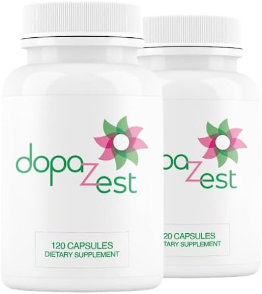DopaZest- Podpora za mentalno jasnost, možgane in možgane Megla*. (120 kapsul) 2 pakiranji